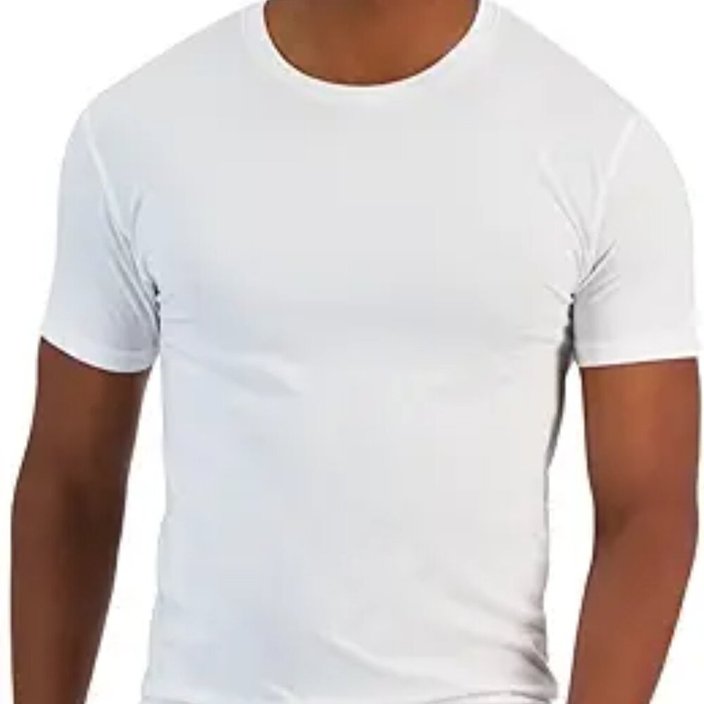 Alfani Men 4 Pack Undershirts Slim Fit T-Shirt Shirt XXL White Solid